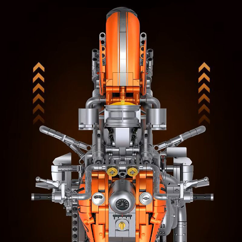 Orange Flame Heavy-Duty Bike 2391pcs