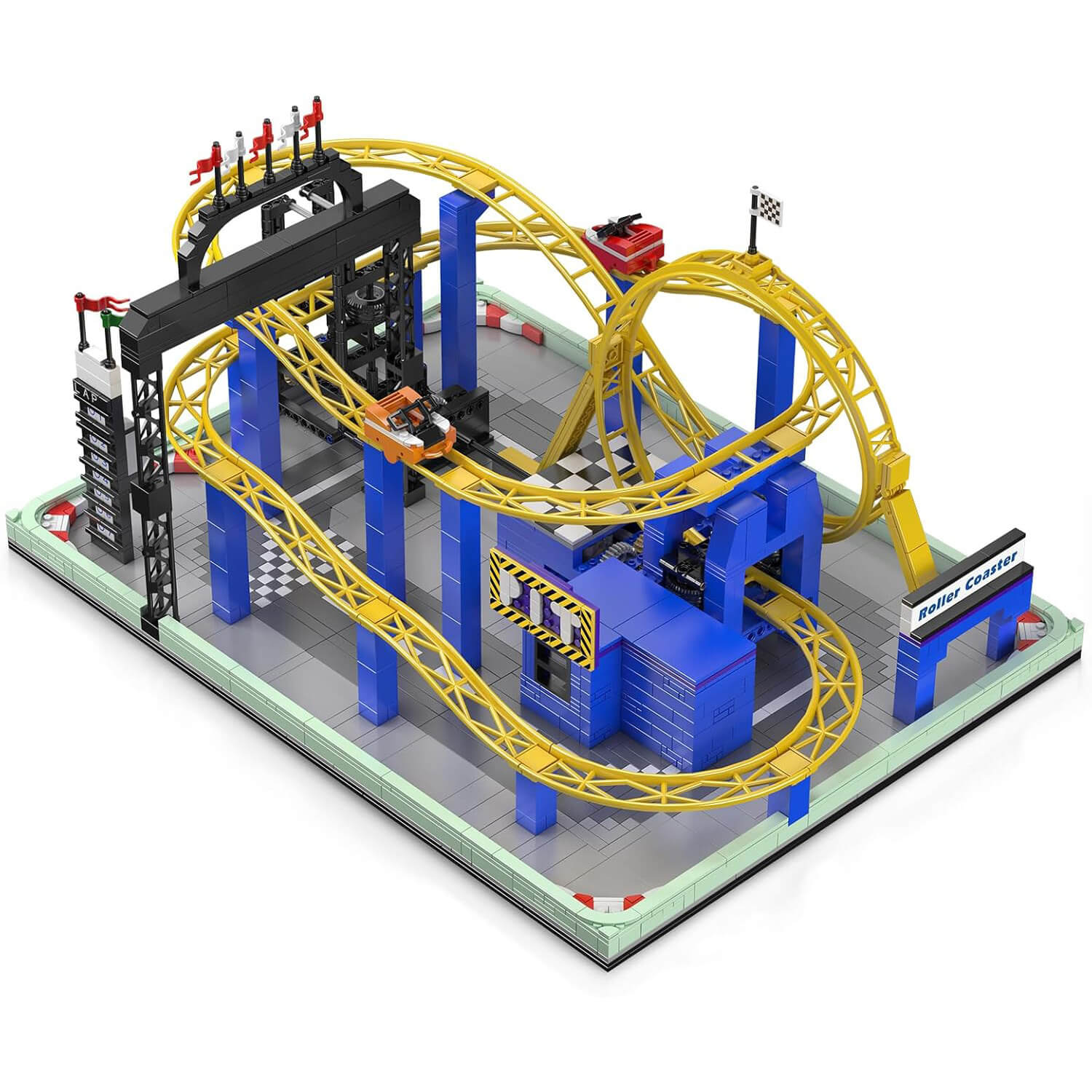 Motorised Roller Coaster 1706pcs