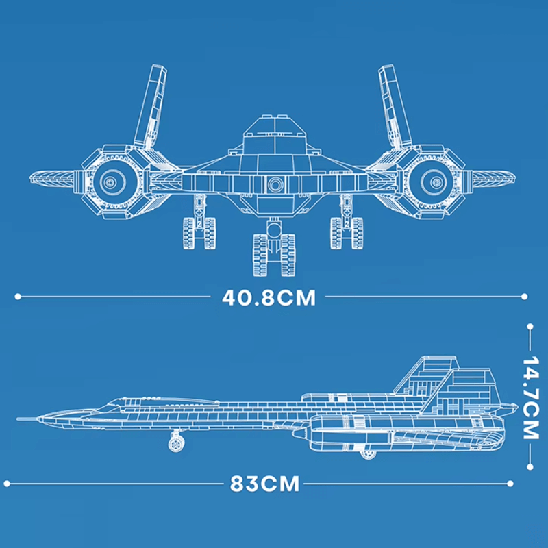 SR-71 Blackbird 1774pcs