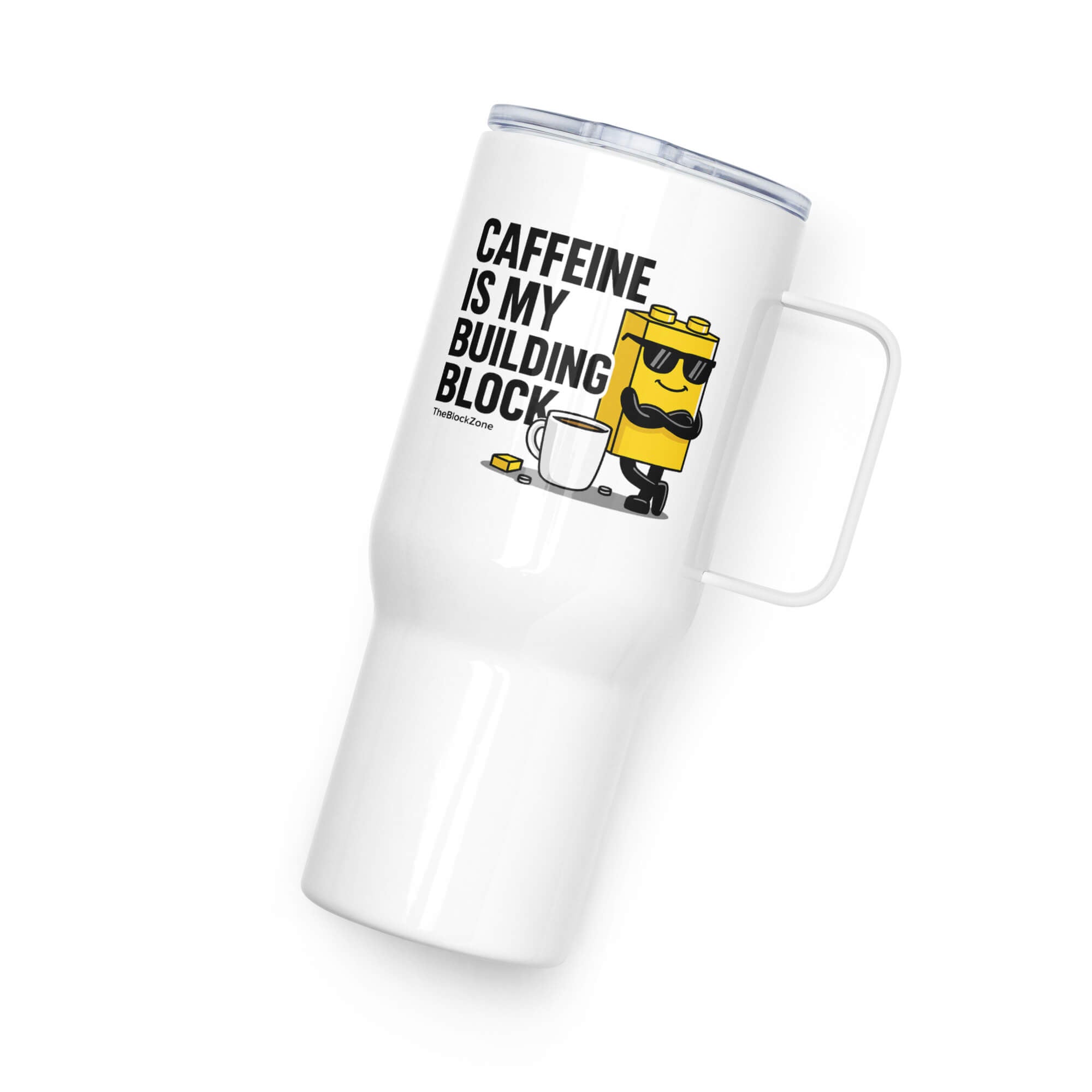 Caffeine is my Building Block Travel Mug
