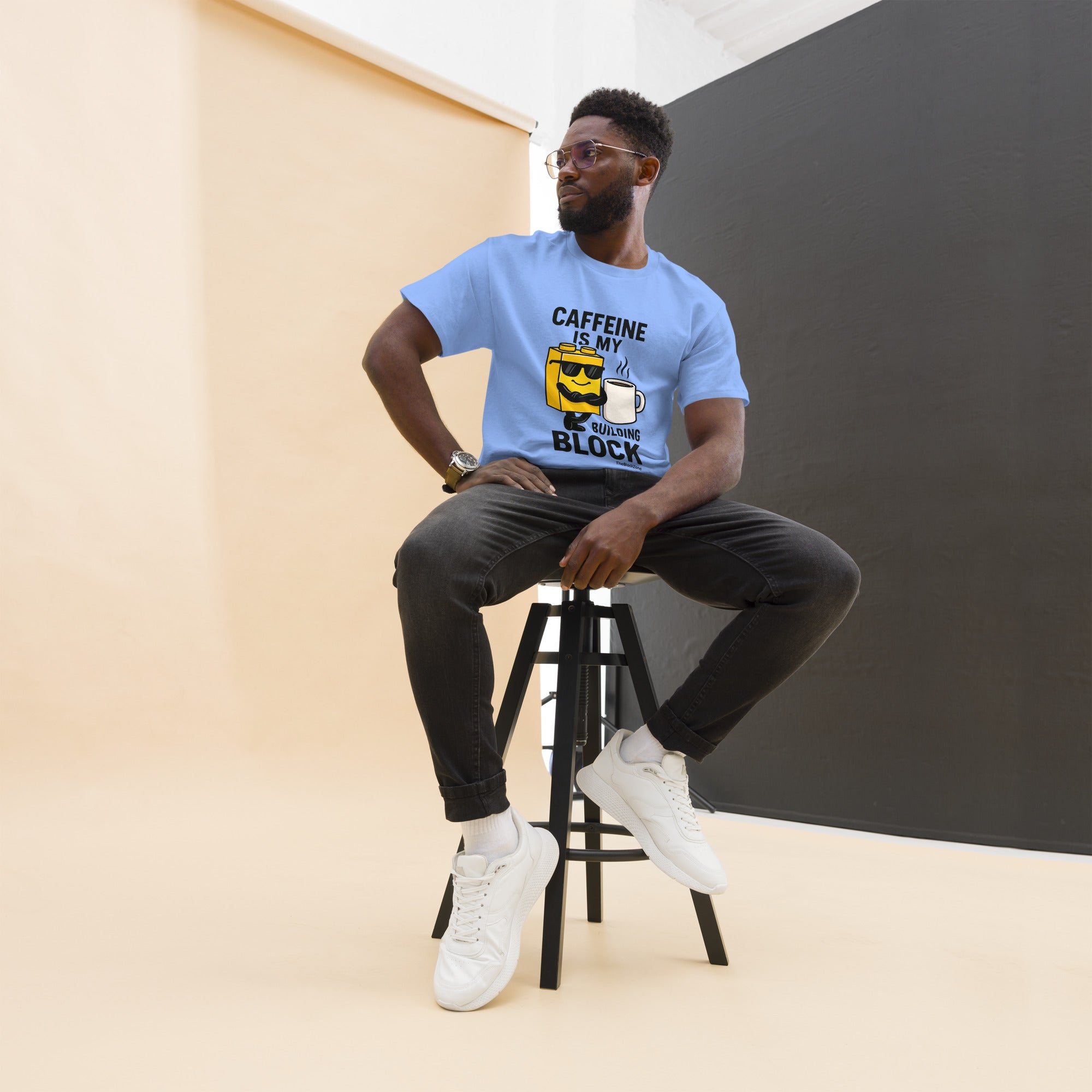 Caffeine is my Building Block Tee