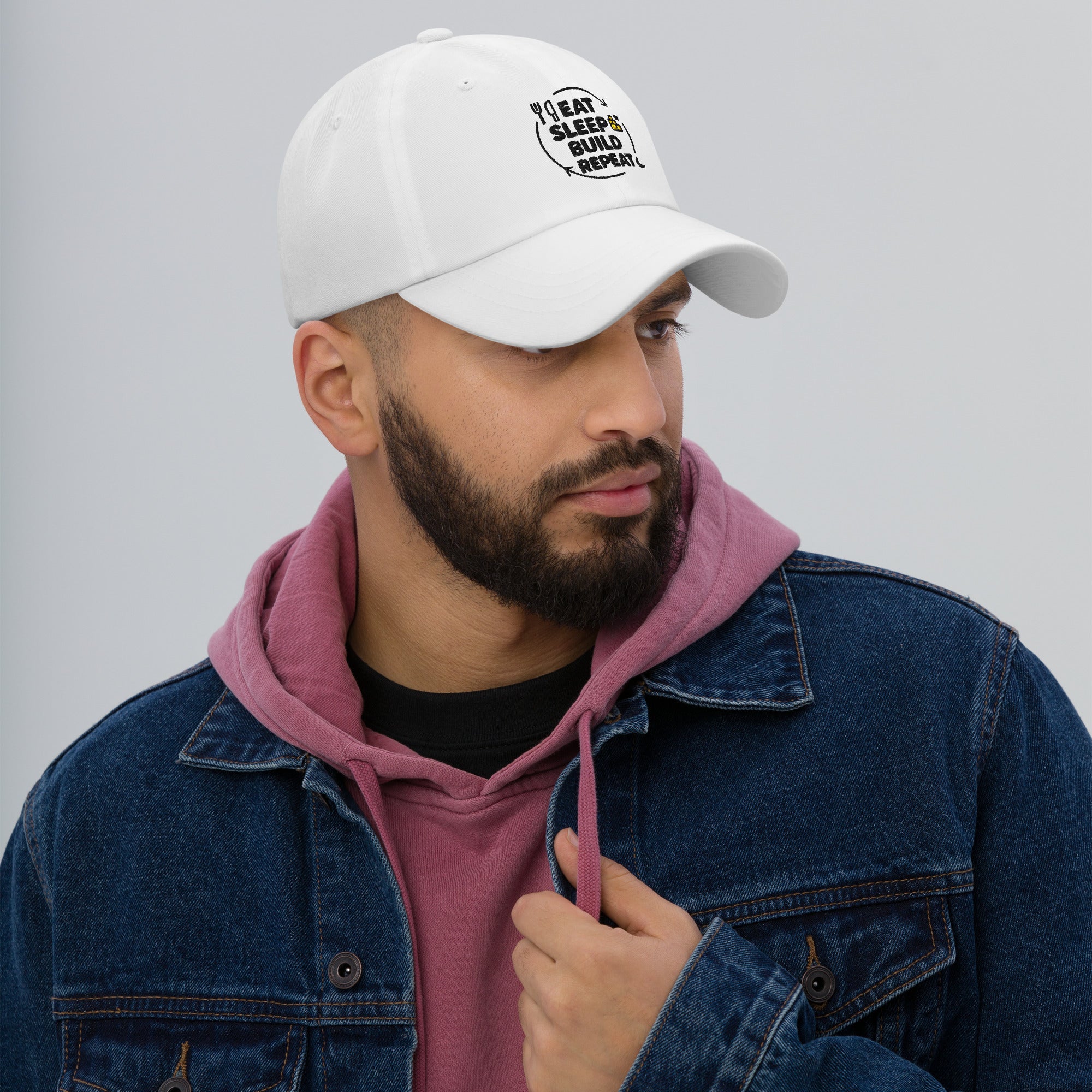 Eat, Sleep, Build, Repeat Hat