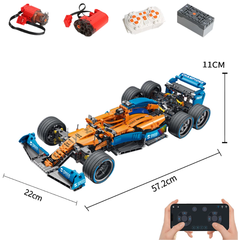 Remote Controlled Single Seater Prototype 1176pcs - TheBlockZone